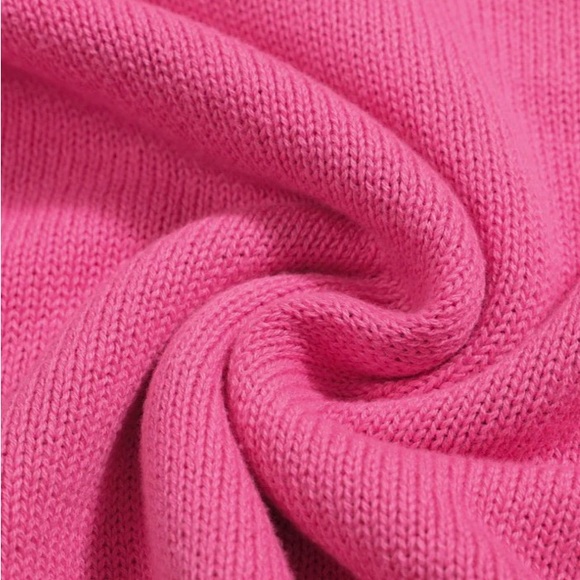 NWOT Oxknit Pink French Bulldog Sweater - Picture 5 of 5